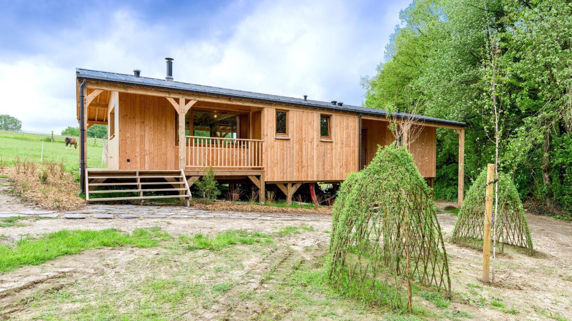 Les Cabanes Champetres - Le Domaine Des Trois Tilleuls Villers-la-Ville Exterior foto